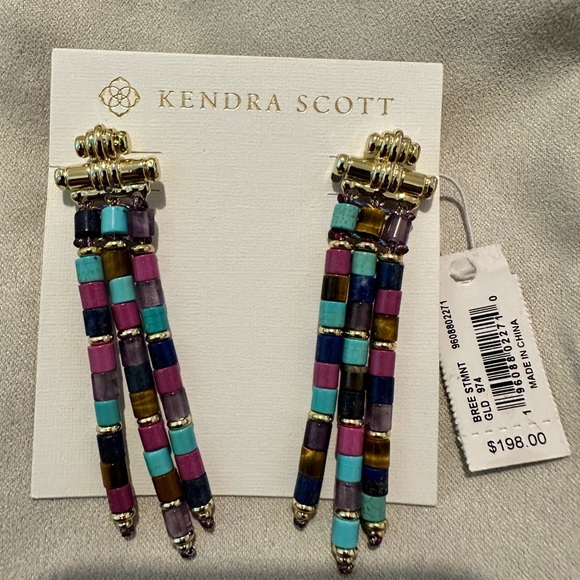 NWT! KENDRA SCOTT BREE STATEMENT EARRINGS - Picture 2 of 4